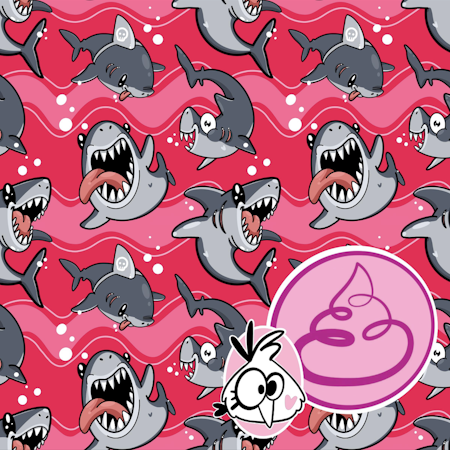 Sharktastic - Rosy Rasberry Pink