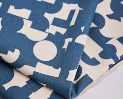 Geomania Cotton Canvas - Faded Blue