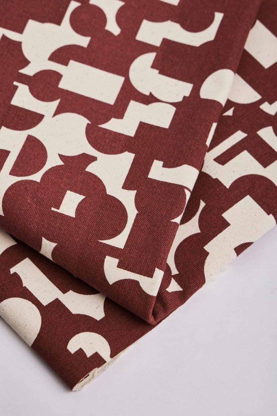 Geomania Cotton Canvas - Sienna