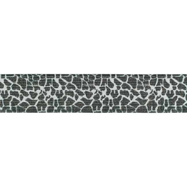 Elastikk  Leopard Hvit - 40 mm
