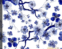 Elegante blomster - Blå