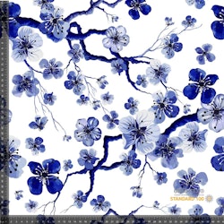 Elegante blomster - Blå