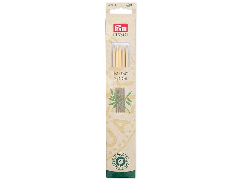 Prym Bambus Settpinner 5stk – 4,0 mm – 20cm