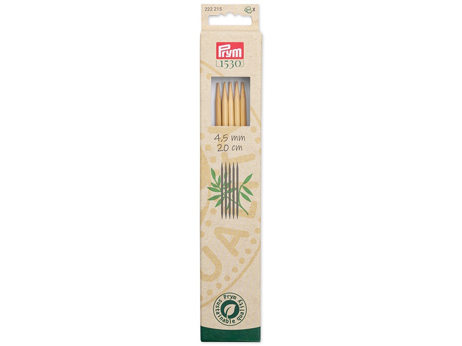 Prym Bambus Settpinner 5stk – 4,5 mm – 20cm