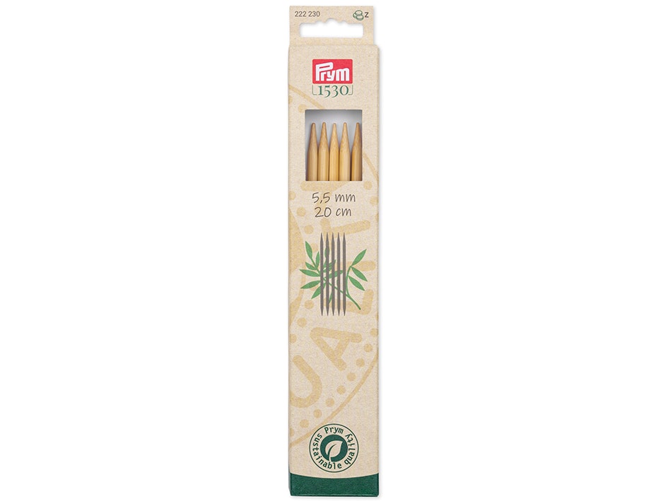 Prym Bambus Settpinner 5stk – 5,5 mm – 20cm