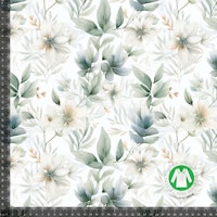Blomster støvgrønn