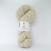Sol Lamullgarn - Melert Lys Beige (449)