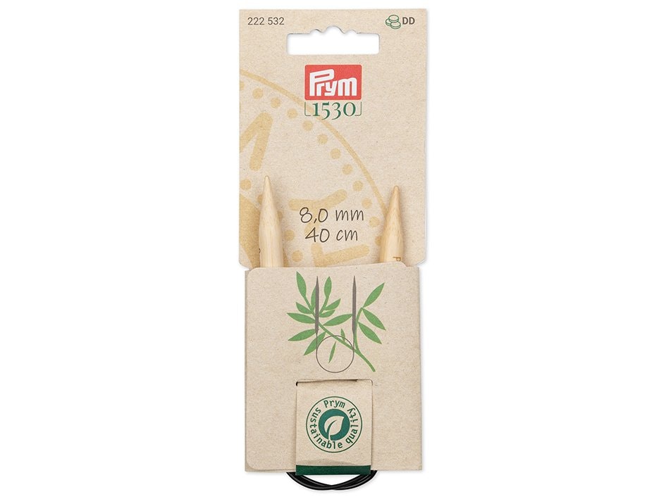 PRYM BAMBUS RUNDPINNE 40CM – 8,0 mm
