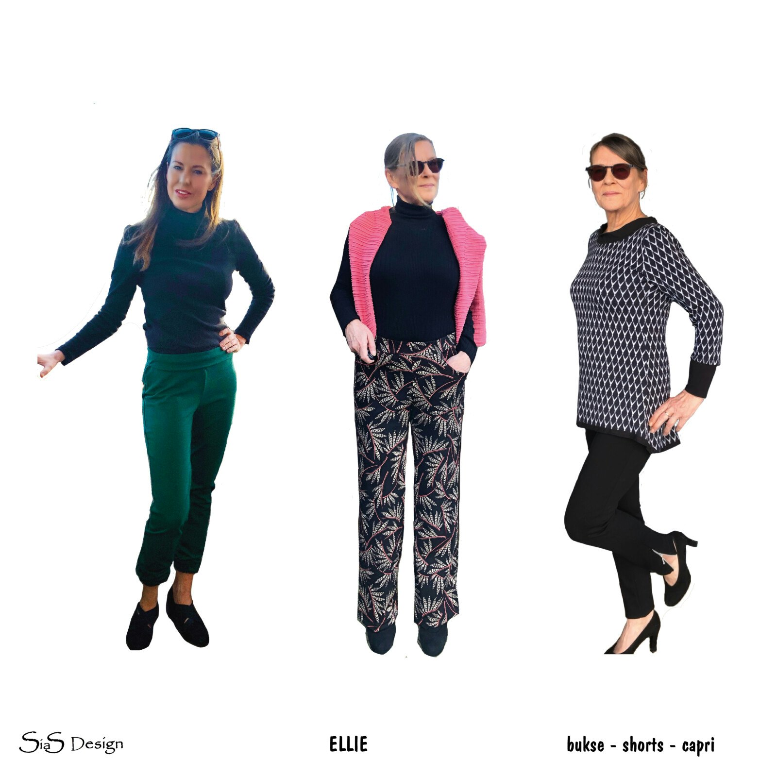 Ellie Bukse - Capri - Shorts - Sias Design