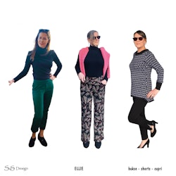 Ellie Bukse - Capri - Shorts - Sias Design