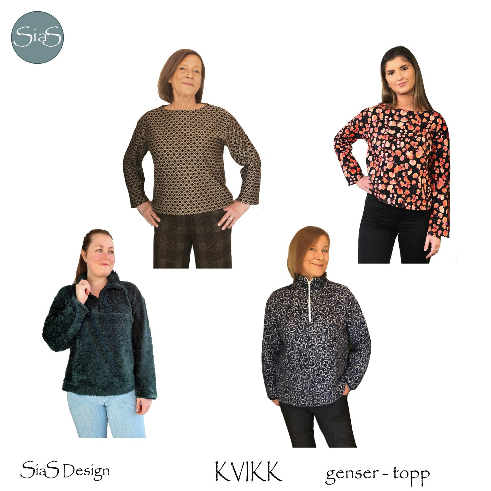 Kvikk Genser - Topp - Sias Design