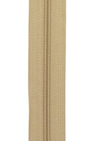 Glidelås Beige -  6mm - 1 m