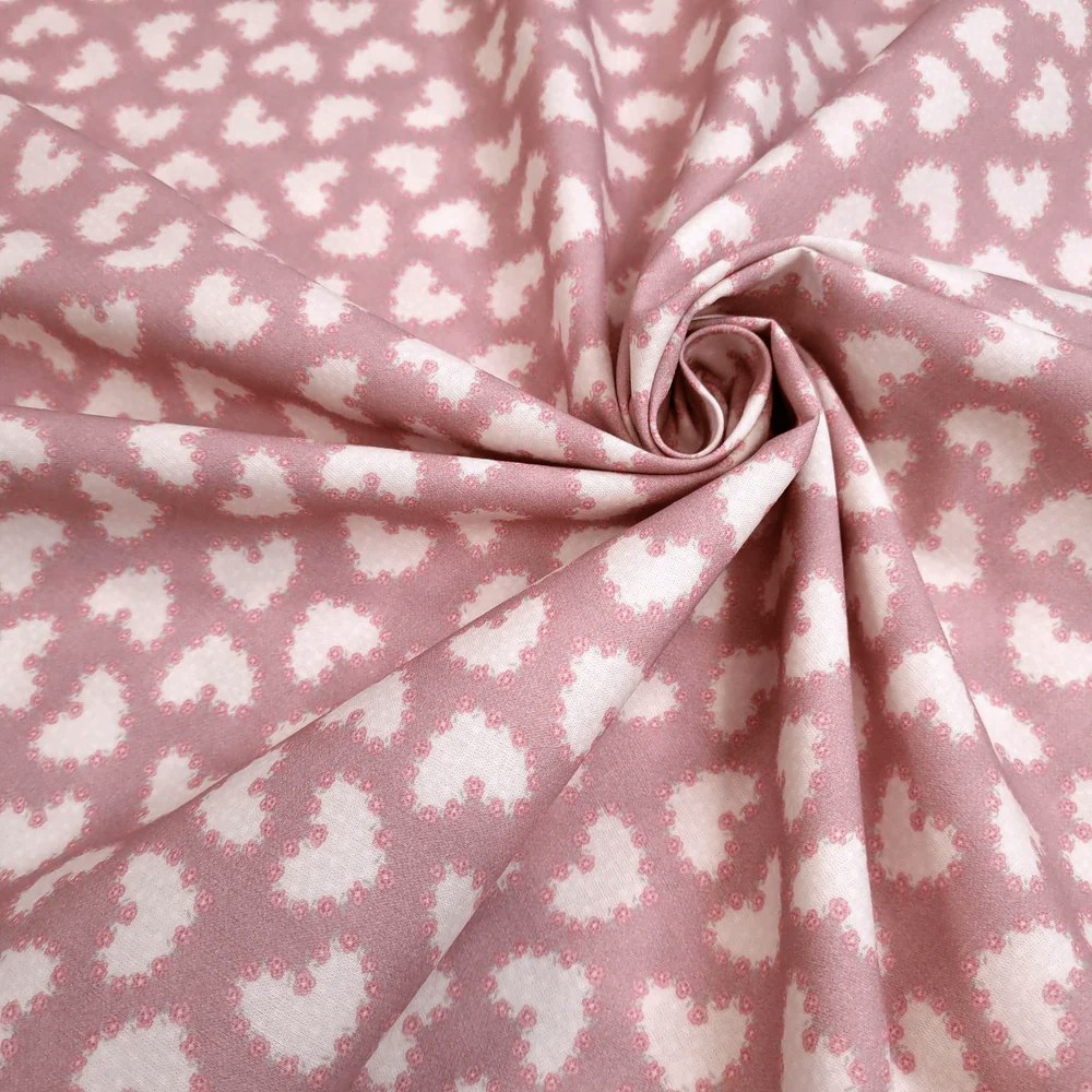 Love Family  - Hearts   -  Old Pink