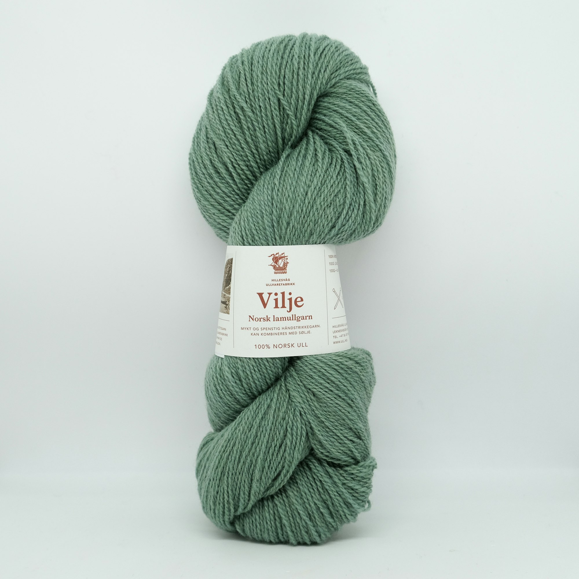 Vilje lamullgarn - Støvet Grønn (430)