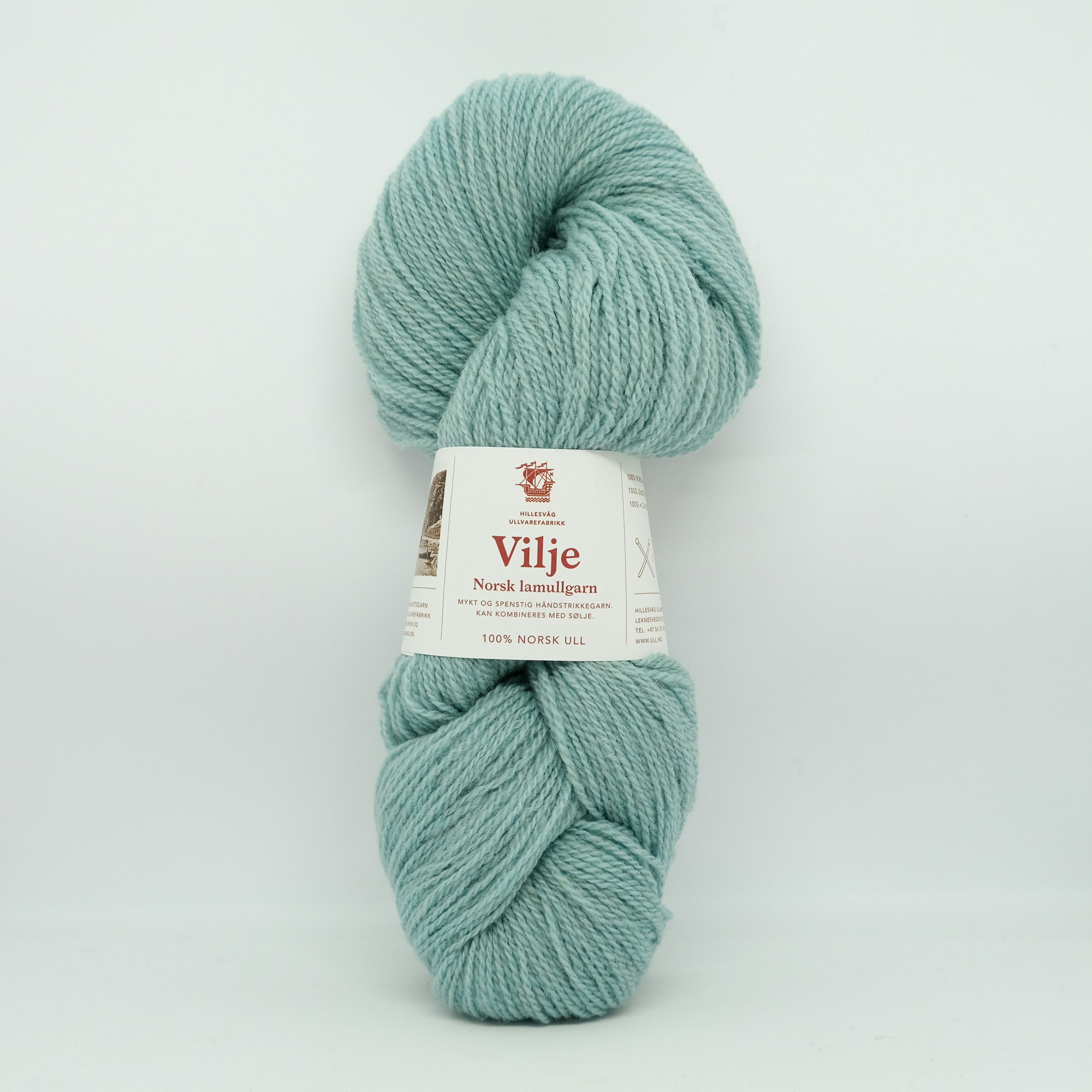 Vilje lamullgarn - Lys Grønnturkis (410)