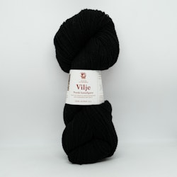 Vilje lamullgarn - Svart(414)