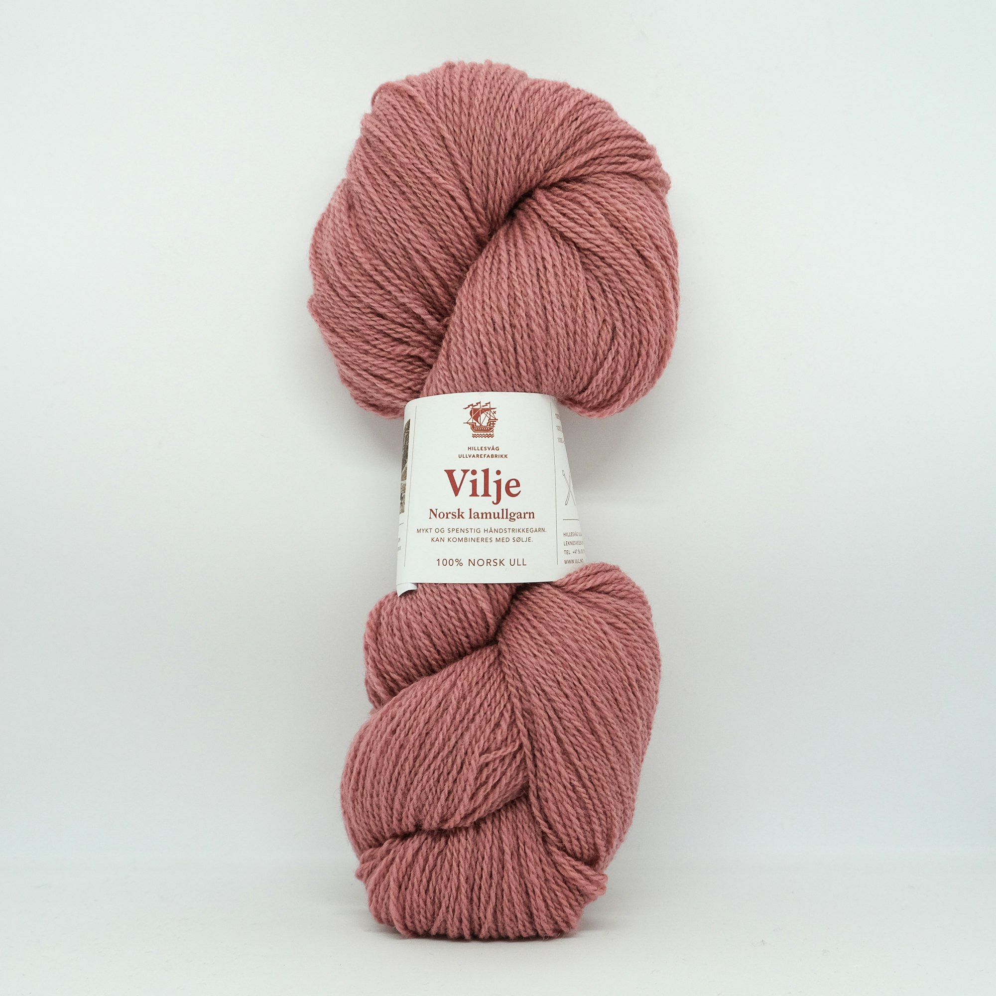Vilje lamullgarn - Gammelrosa (407)