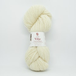 Vilje lamullgarn - Ubleket hvit(400)