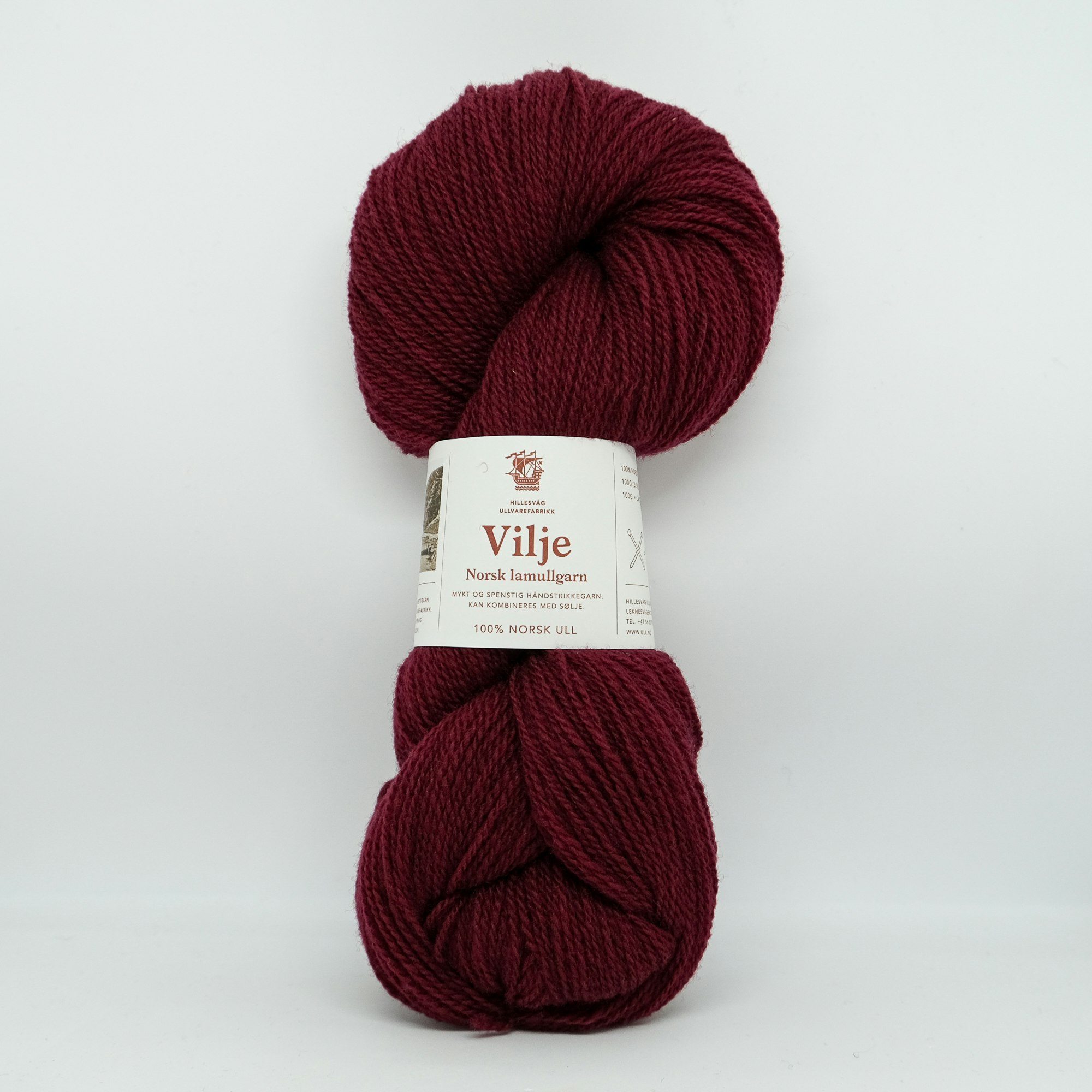 Vilje lamullgarn - Burgunder(419)