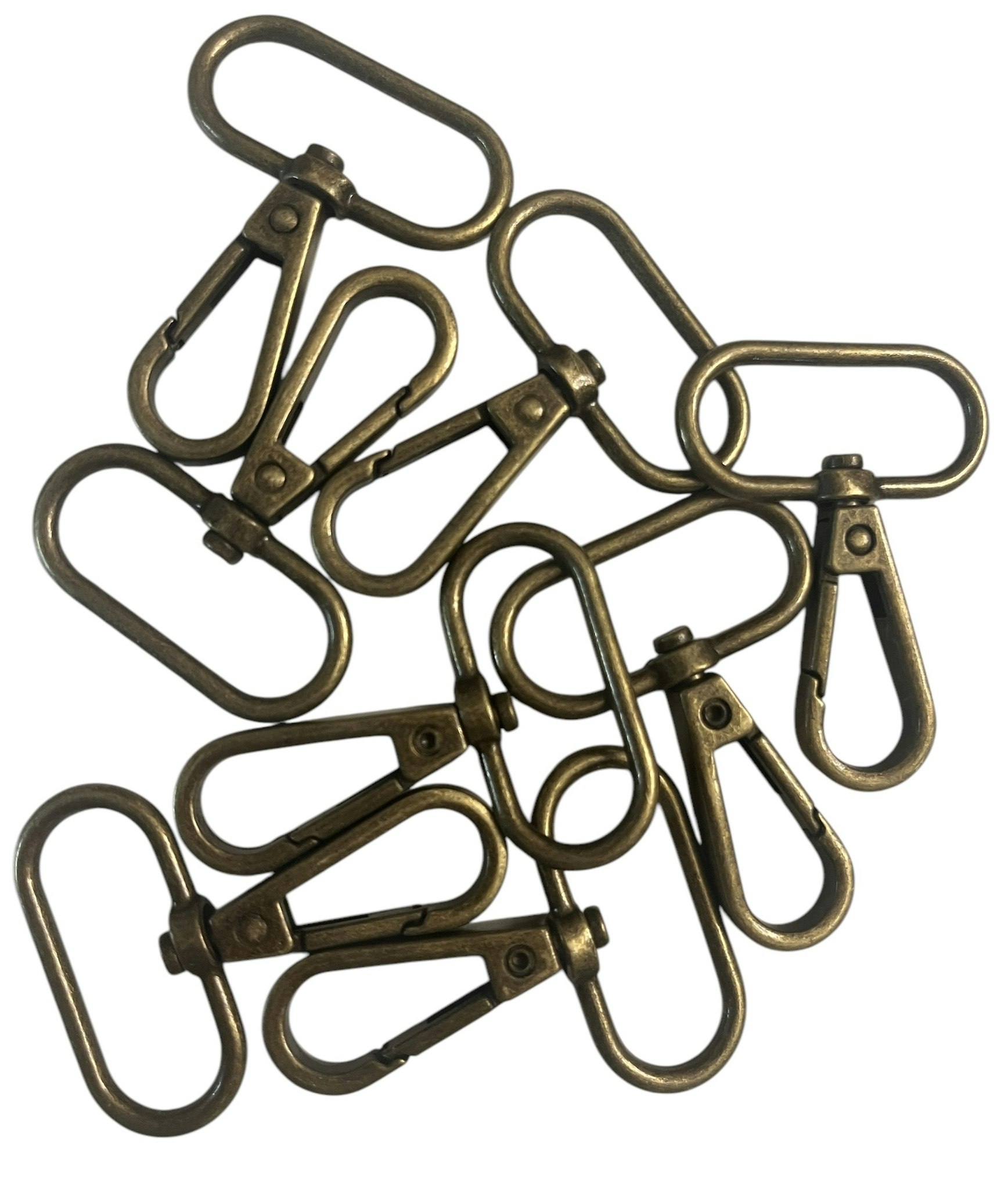 Karabinkrok - Antikk Messing - 32 mm