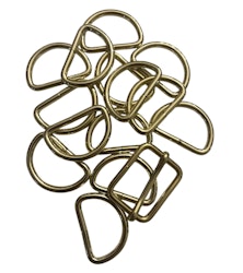 D-Ring - Light Gold - 32 mm