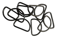 D - Ring - Gunmetal - 20 mm