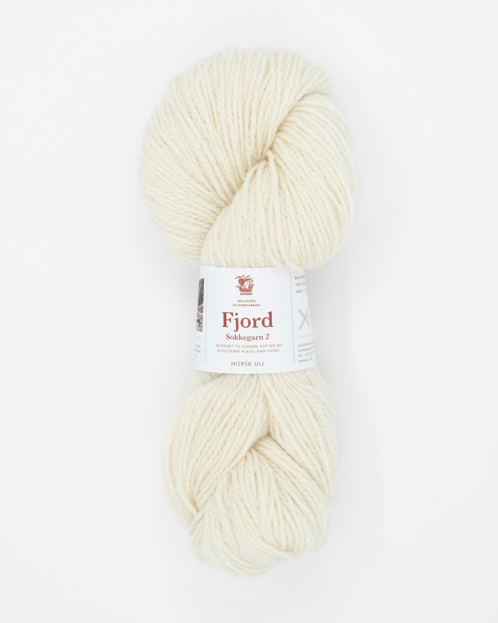 Fjord - Ubleket hvit (100)