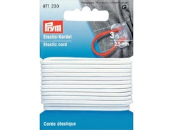 Prym elastisk strikk - 2,5 mm/ 3 m - hvit