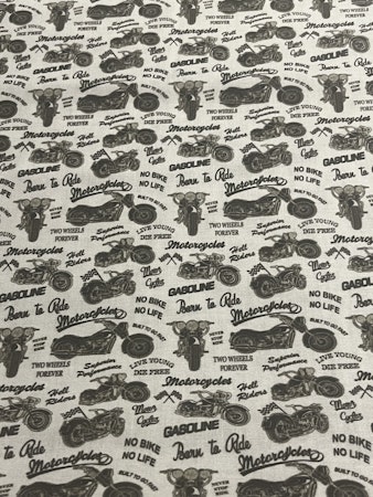 Motorbikes - Bomullspoplin
