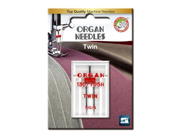 Organ Tvillingnål 6mm #100 - 1 stk