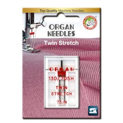 Nål Organ Tvilling Stretch 4mm 75 - 1 pk