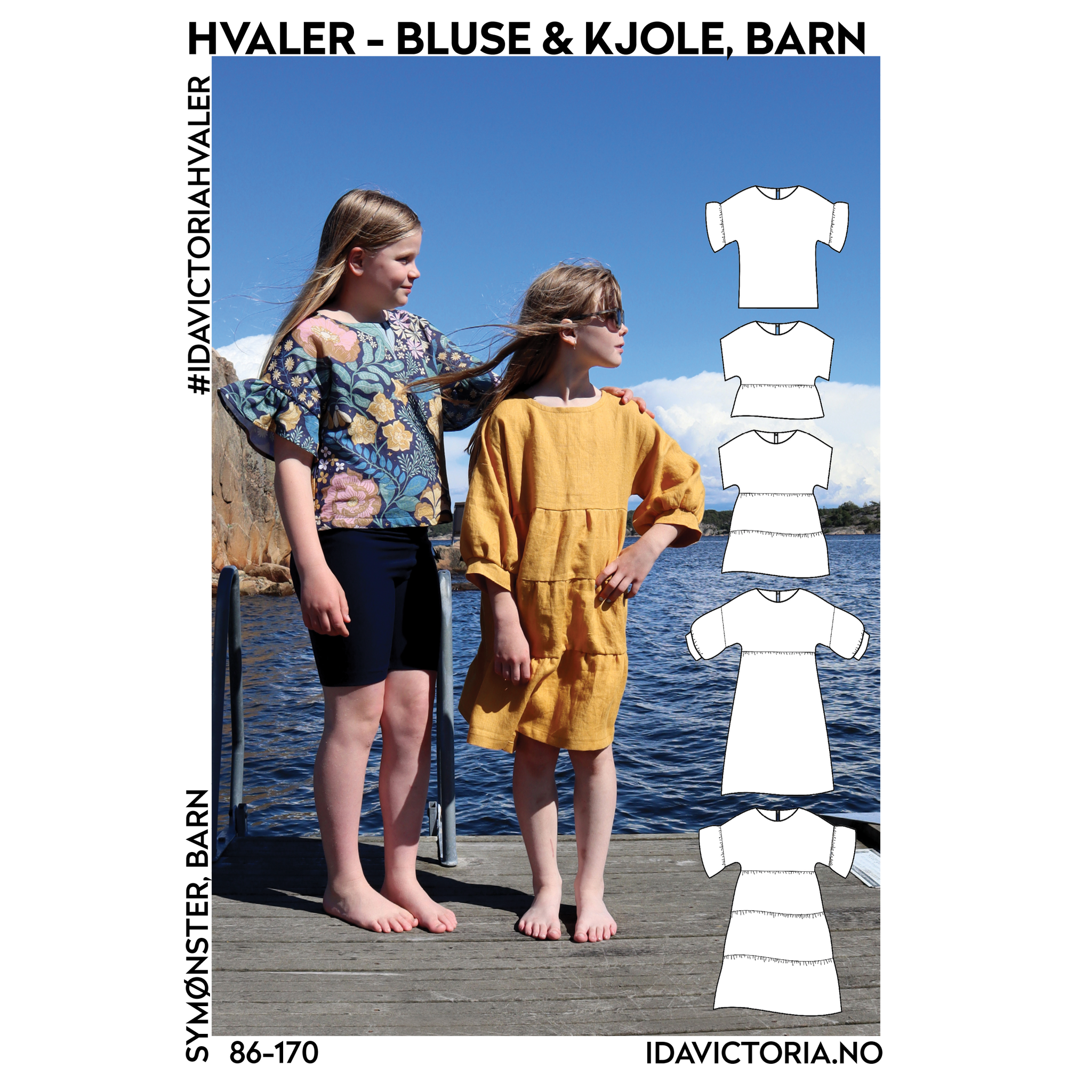 Hvaler  Bluse og Kjole - Barn