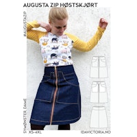 Augusta Zip Høstskjørt - Dame