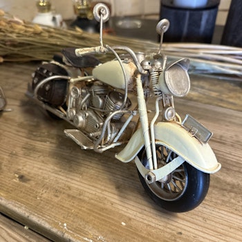 Motorcykel Creme Metall - Alot decoration