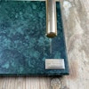 Marmor bricka grön, mässing - Frera Design