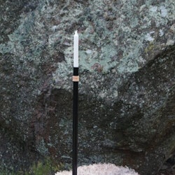 Handgjord Golvljusstake Svart 60cm - Frera Design