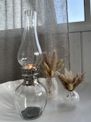 Varmelysholder parafinlampe klart glass - Mye Dekor