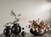 Vase, lubben grå onyx - mye dekorasjon