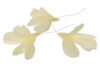 Feather/Thread Flower light yellow 12 pack - A Lot Decoration