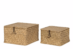 Basket with lid, Set of 2 - A Lot Decoration