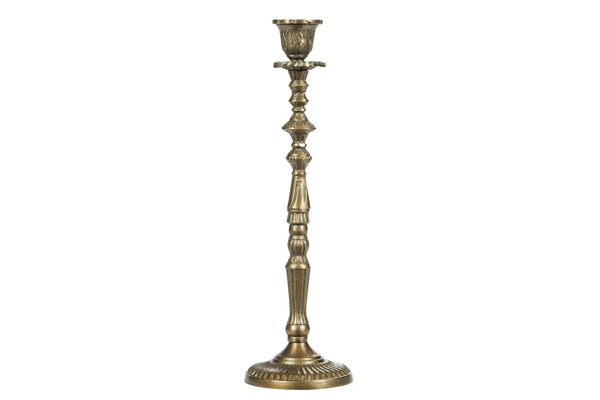 Candlestick Elise, antique brass 34cm - A Lot Decoration
