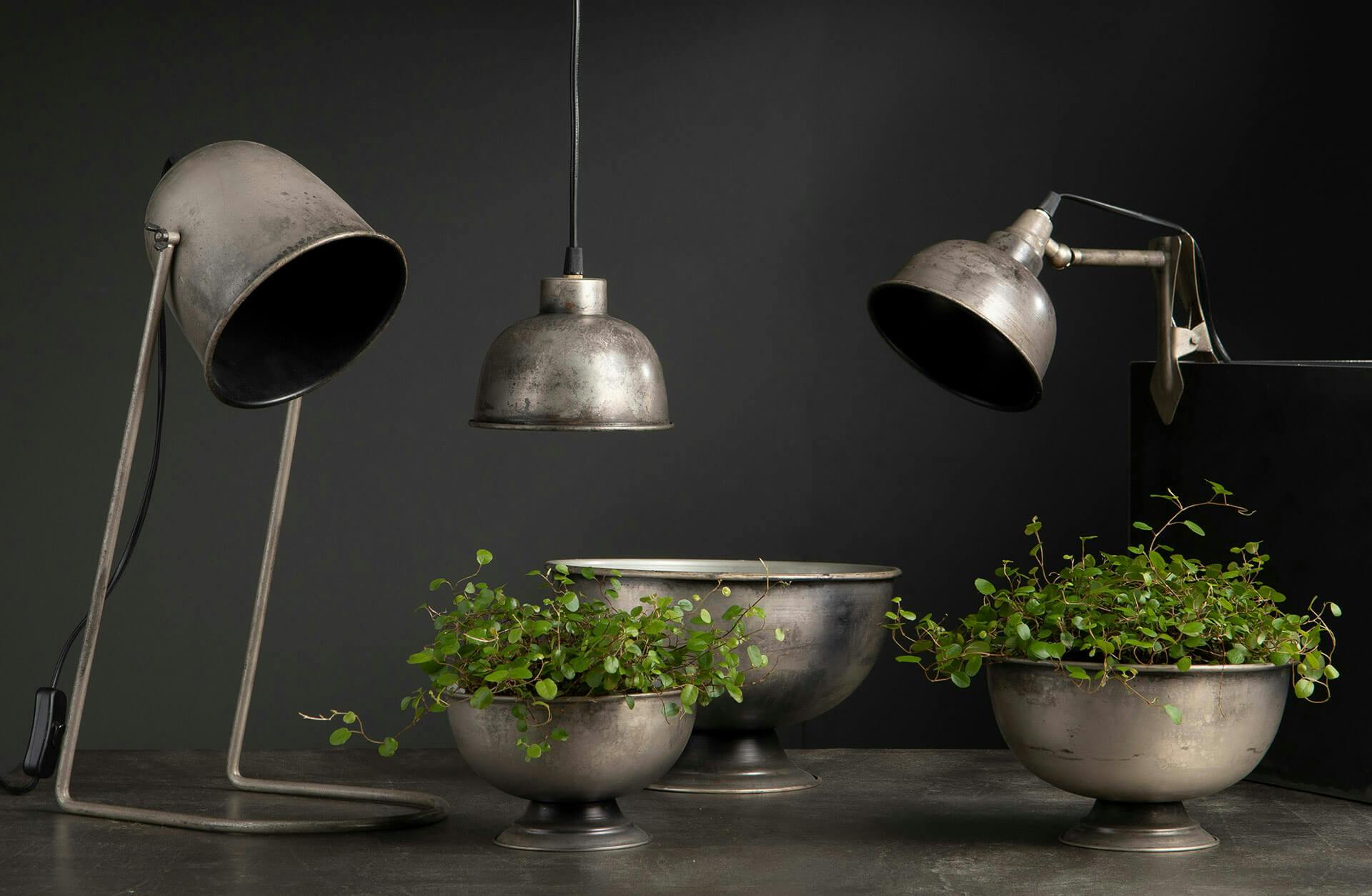 Lampa Clip El Antik grå- A Lot Decoration