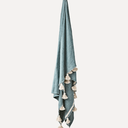 Blanket Lolly 180X130cm, blue-green nature - Affari of Sweden