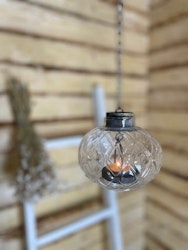 Hengende lanterne i glass, 11cm - A Lot Decoration