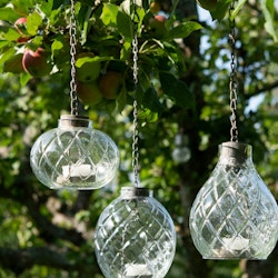 Hängande lykta i glas, 16cm - Alot decoration