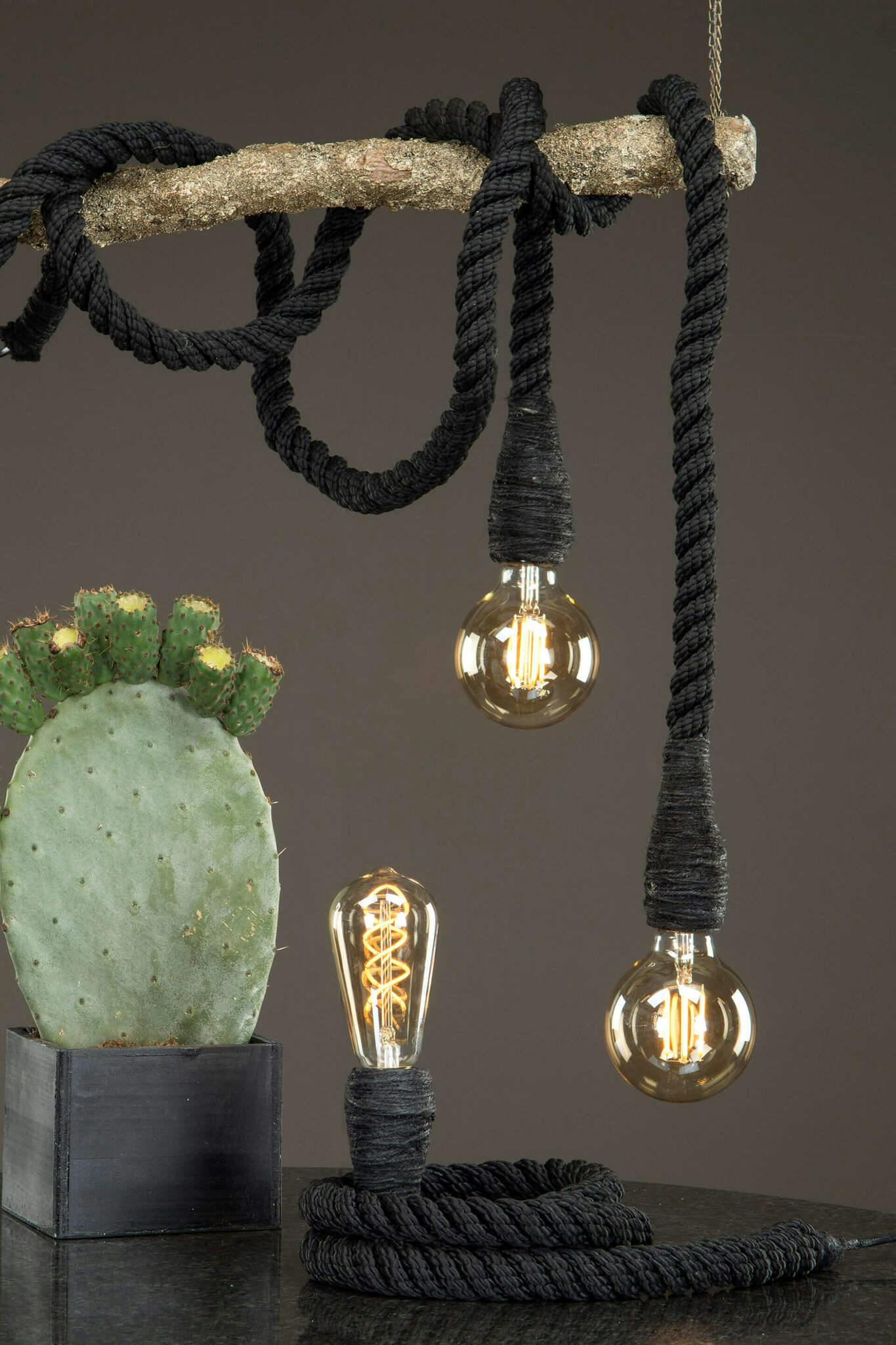 Lampa Rep Svart 150cm - Alot decoration