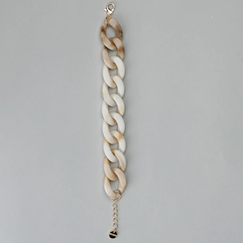 Bracelet Big chain, beige - BOW19