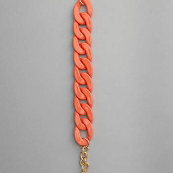 Bracelet Big chain, bubblegum - BOW19