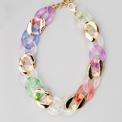 Halsband Big chain, multi colour - BOW19