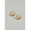 Earrings Sahara hoops large, gold - BOW19